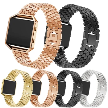 

23mm Stainless Steel Watch Band Strap For Fitbit Blaze Smart Watch Replacement Metal WristBand Strap Watch Accessories No Frame