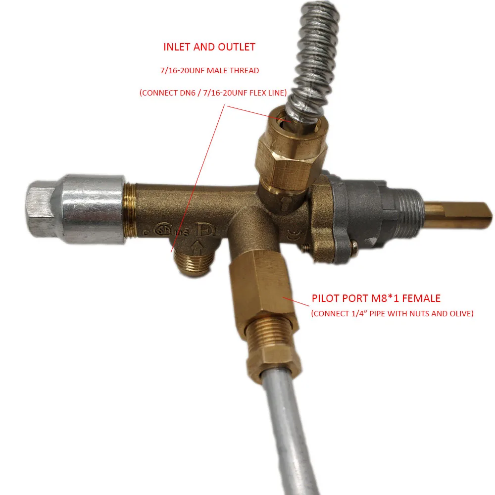 Земная звезда пропан газовый обогреватель помещения/камин запасные части для замены газа предохранительный кран клапан один выход на входе и два выхода