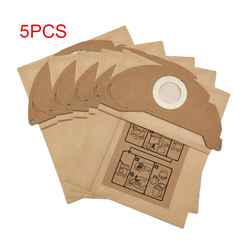 5pcs/lot Vacuum Dust Filter Paper Bag For Karcher A2004 A2wd2250 054