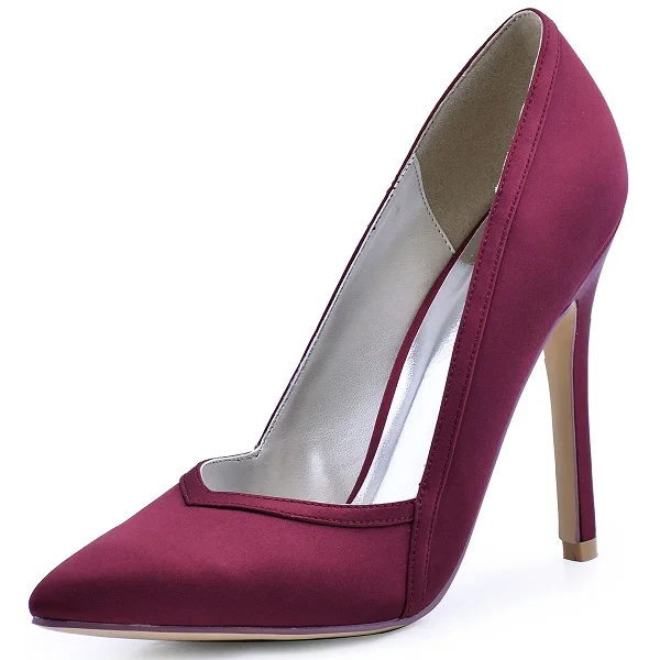 burgundy pumps for wedding