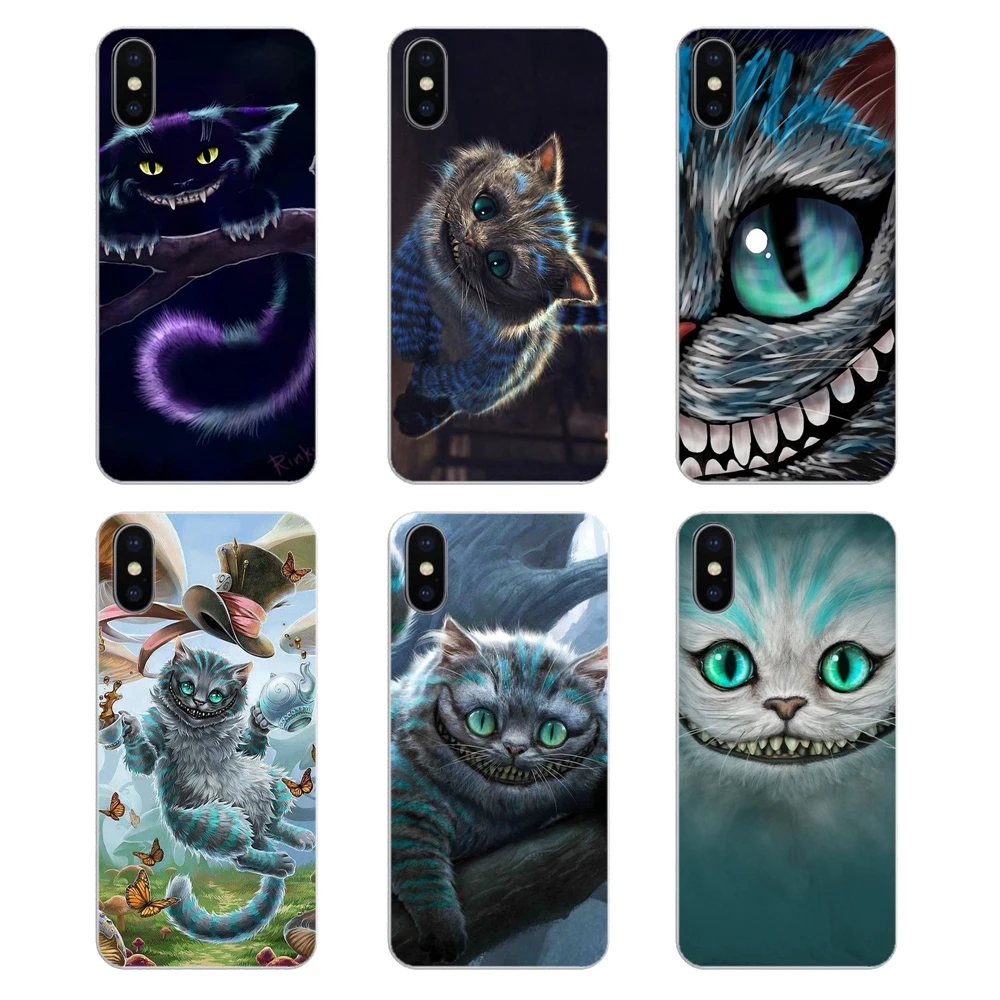 For Huawei Honor 8 8C 8X 9 10 7A 7C Mate 20 Lite Pro P Smart Plus Alice in Wonderland Cheshire Cat Silicone Phone Shell Cover |