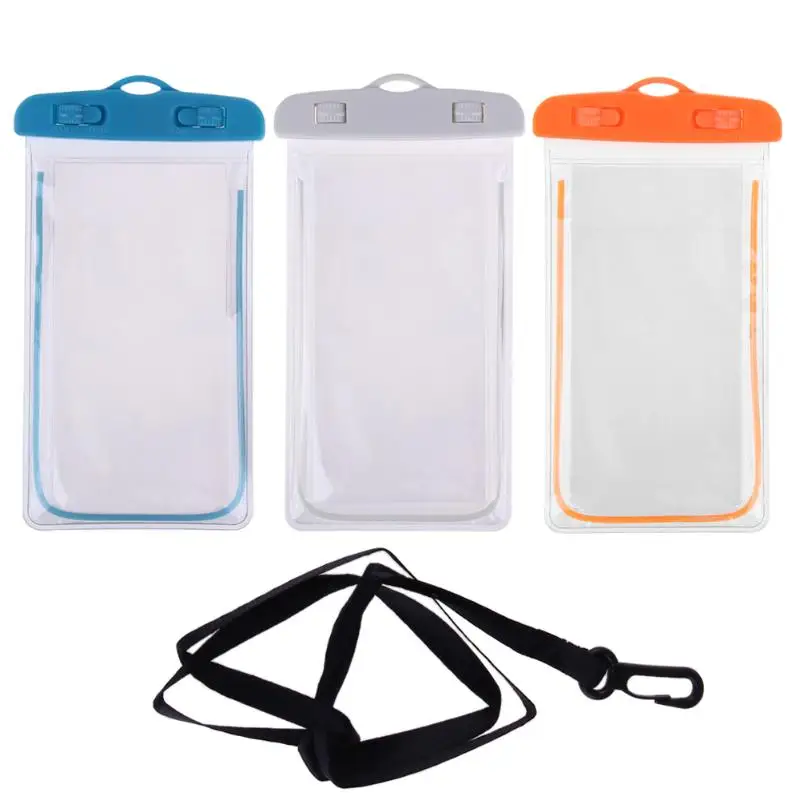 Водонепроницаемый плавательный мешок со светящимися подводными чехлами для телефона сумка для хранения телефона для iphone 6 6s 7 аксессуары