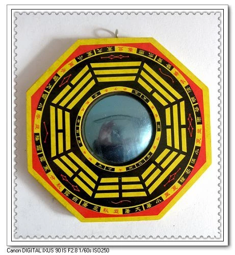 Pendentif En Alliage Leger Produits D Ornements Miroir Feng Shui Agua Talisman Pour Defense Du Miroir Convexe Concave Aliexpress