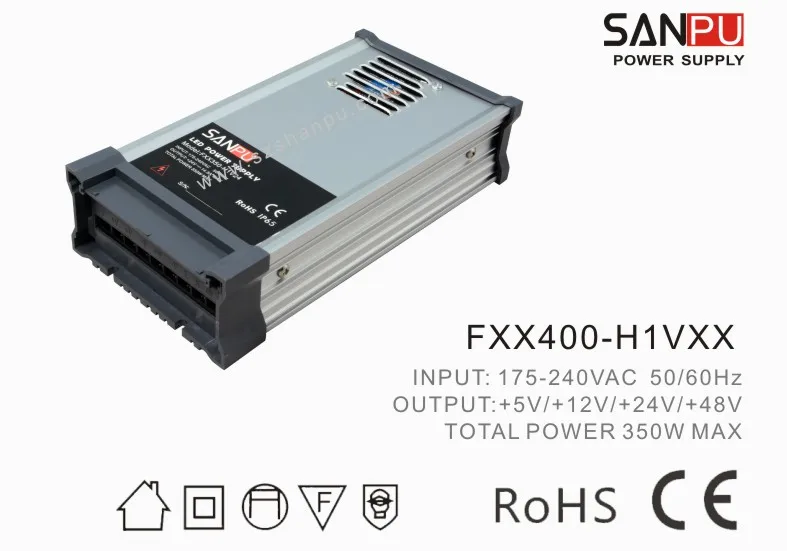 

New SANPU High Quality Switching Power Supply LED Power Supply 24V 16A 400W Transformer 220V to 24V Rainproof LED Driver SMPS