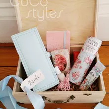 Cocostyles изготовленный на заказ изысканный деревянный корпус с ручкой для сада коробка для свадебного подарка и ящик для хранения