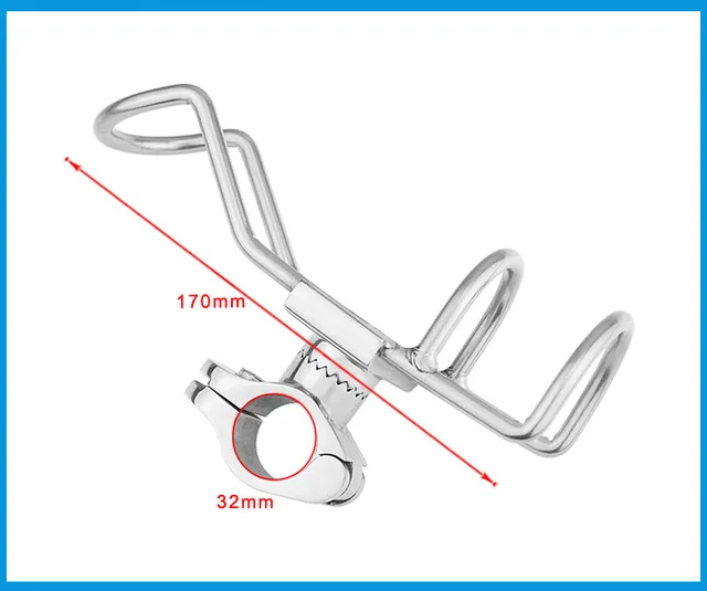 Морской класс из нержавеющей стали 316 Удочка стойка держатель полюс кронштейн поддержка зажим на рейку 26 или 32 мм аксессуары для лодки - Цвет: For 32mm