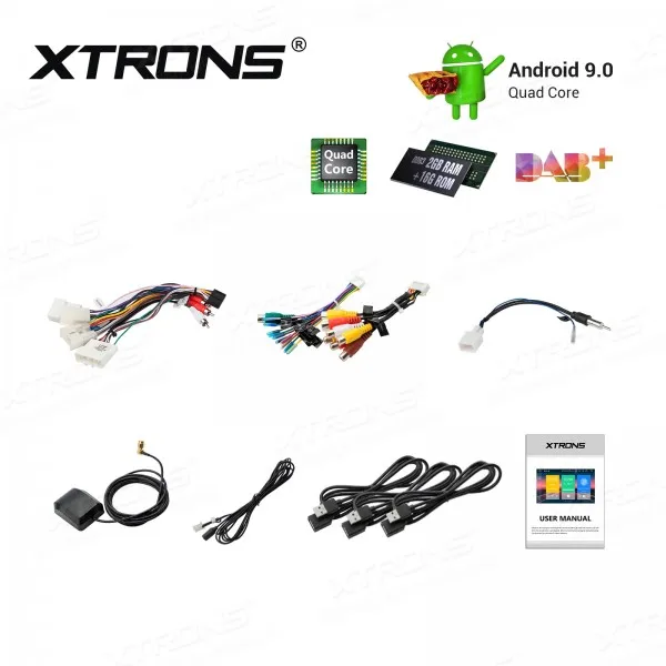 Best XTRONS 9" Android 9.0 Car Multimedia Stereo Player For Toyota RAV4 Corolla Prado Plug Play Design Radio GPS WIFI TPMS OBD NO DVD 5