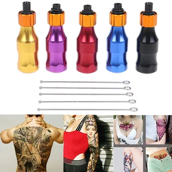 

Tattoo Gun Machine Microblading Tattoo Supplies Tools 5Colors Adjustable Aluminium Tattoo Cartridge Grip Tubes Needle Bar