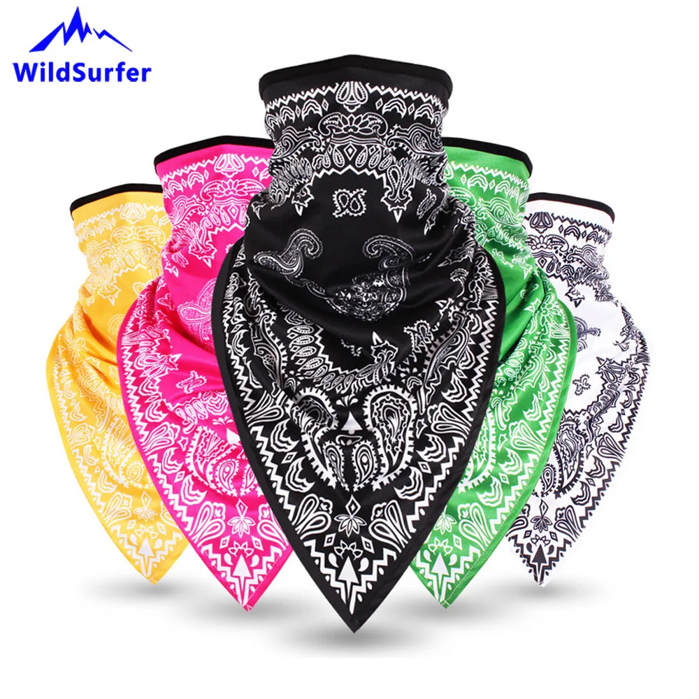 

WildSurfer Cashew Triangle Scarf Riding Half Face Mask Bike Balaclavas Windproof Ski Neck Quality Breathable Face Shield FJ40