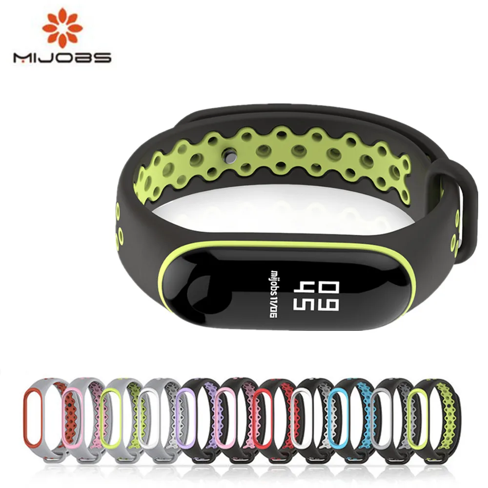 Спортивный силиконовый браслет для Xiaomi mi band 4 3 band3 Смарт-часы спортивный Band