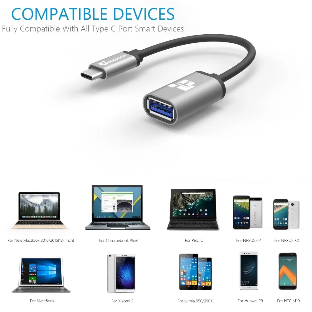 TIEGEM USB 3,1 type C OTG для Nexus 5X6 P 5 Гбит/с USB 3,1 type C к USB 3,0 type C адаптер типа OTG-C кабель для LG G5 htc M10