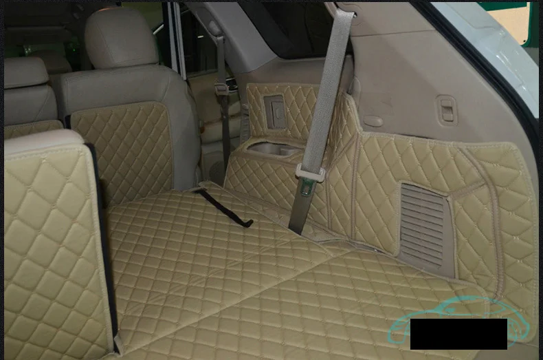 Роскошный волоконный кожаный коврик для багажника Nissan Pathfinder 2013 2014 2015 2016 2017 2018 2019