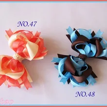 500 шт. 4,5 ''забавные, для волос для девочек, бант из банты из бутика фанки многослойное Hairbows бутик фанки лук