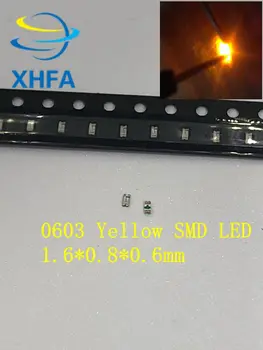 

20000PCS 0603 Yellow SMD led Super Bright 1.6*0.8*0.6mm 2.0~2.4V 580-590nm SMD 0603 led yellow 0603 diodes