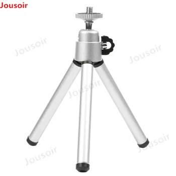 

30PCS/lot Aluminum Alloy Mini Tripod Lightweight Tripod Stand Mount Universal for Dslr Phone Clip Holder Silver/Black CD50