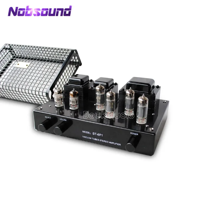 

Nobsound 6P1 Push-Pull Valve Tube Stereo Amplifier HiFi Power Vacuum Amplifier 12W*2 Black Desktop Amplifier