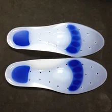 2017 Gel De Silice Pad Talon Douleur Semelle Éperon Anti Diabétique Pied Plantaire Fasciite Tendinite Orthopédiques Semelle Chaussures Accessoires