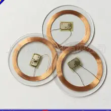 500 шт. 13,56 МГц MF1108 1K S50 RFID бирка 25 мм NFC метки IC прозрачная монетница Водонепроницаемая Противоударная антикоррозионная карта