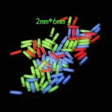 2 мм* 6 мм EDC самоосвещающая газовая трубка Тритий флуоресцентная тритиевая газовая трубка DIY Инструменты