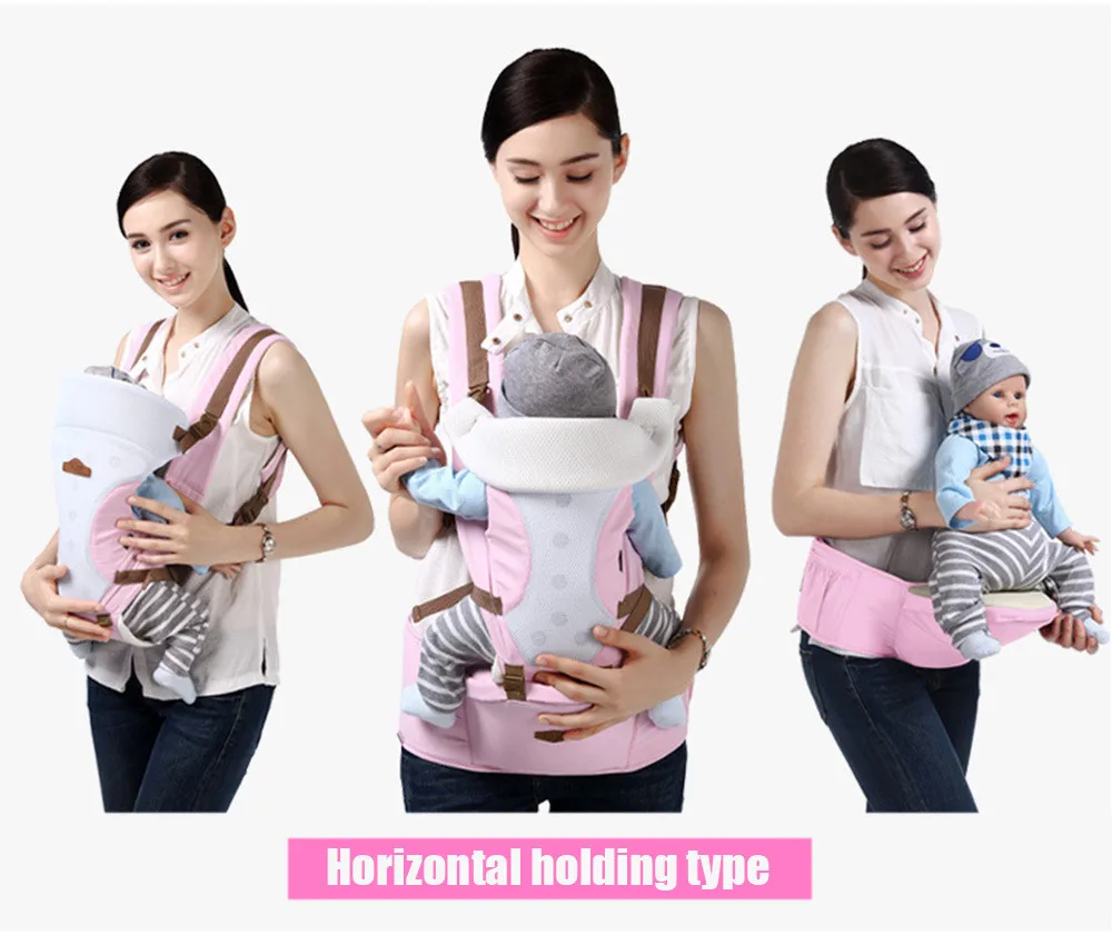 От 0 до 36 месяцев Bethbear несет удобные дышащие многофункциональный слинг Детский рюкзак Хипсит (пояс для ношения ребенка) Рюкзак Кенгуру hipseat