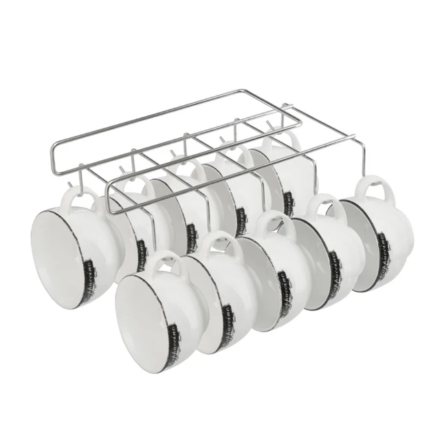 Special Price Multi-function kitchen cabinet coffee mark water cup hanging cup shelf