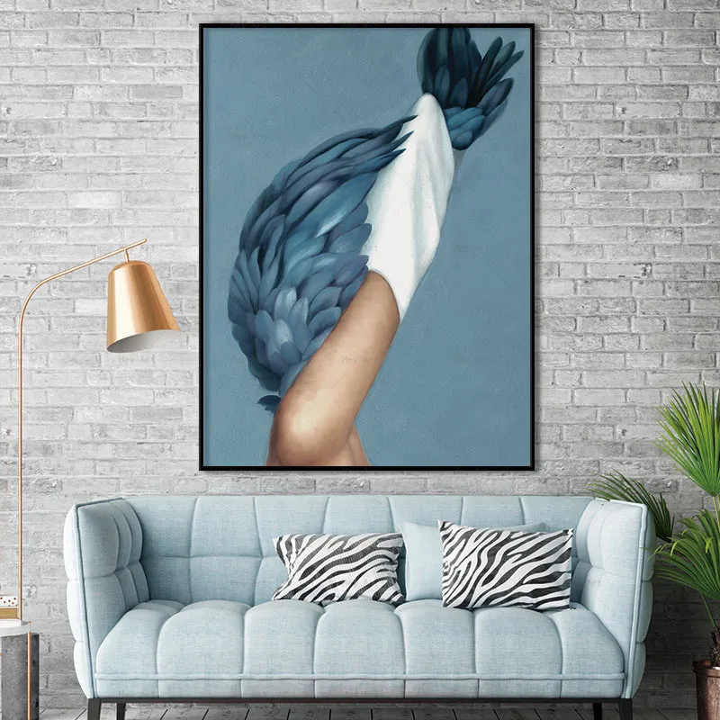 Wall art for home decor Picture Print portrait Women Canvas Painting Unframed prints feather Abstract Poster Wall art for home decor Picture Print portrait Women Canvas Painting Unframed prints feather Abstract Poster