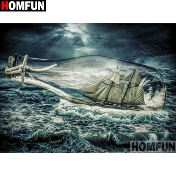 

HOMFUN Full Square/Round Drill 5D DIY Diamond Painting "Bottle landscape" Embroidery Cross Stitch 5D Home Decor Gift A18082