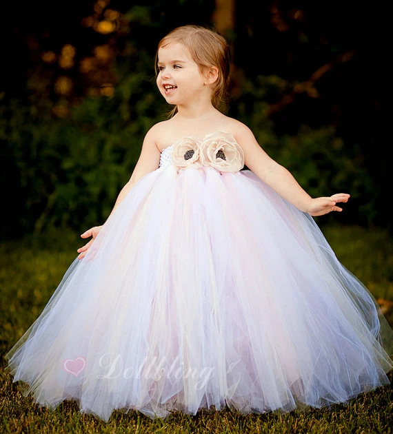 white-vintage-rose-flower-girl-dresses