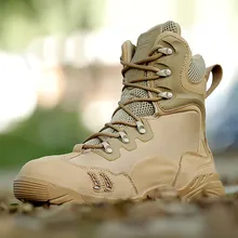 Мужские зимние ботинки тактические черные дышащие ботинки армейские боевые сапоги для пустыни Пейнтбольные ботинки спортивные Походные Военные тренировочные ботинки