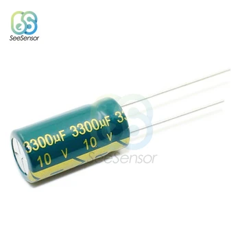 

10pcs High Frequency LOW ESR Aluminum Electrolytic Capacitor 10V 3300uF 10x20mm