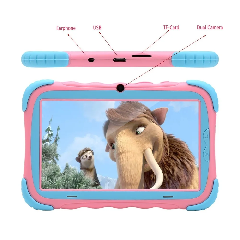 iRULU 7 inch Android 7.1 Kids Tablet 16GB Babypad Edition PC with Wifi and Camera GMS Certified Supported Kids-Proof Case(Pink) iRULU 7 inch Android 7.1 Kids Tablet 16GB Babypad Edition PC with Wifi and Camera GMS Certified Supported Kids-Proof Case(Pink)