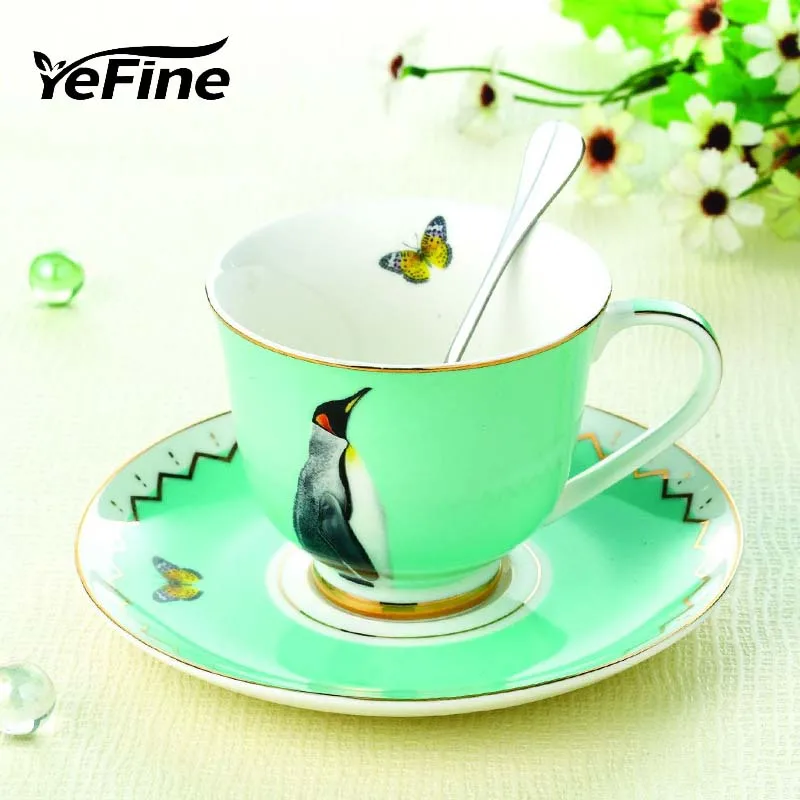 

YeFine Ceramic Coffee Mugs Sets Creative Personalized Porcelain Tea Cup With Saucer Kitchen Accessories Drinkware Cups And Mugs