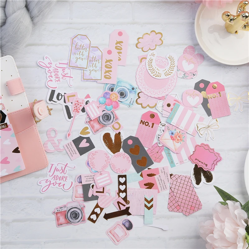 

Lovedoki Planner Accessories Sticker 90 Pcs Cardstock Die Cuts For Scrapbooking Notebook Journaling Project Diy Cute Stationery
