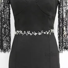 Inofin in001h ручной работы свадебный пояс-лента Кристалл Стразы ленты бусины свадебный пояс для женщин свадебное вечернее платье для выпускного