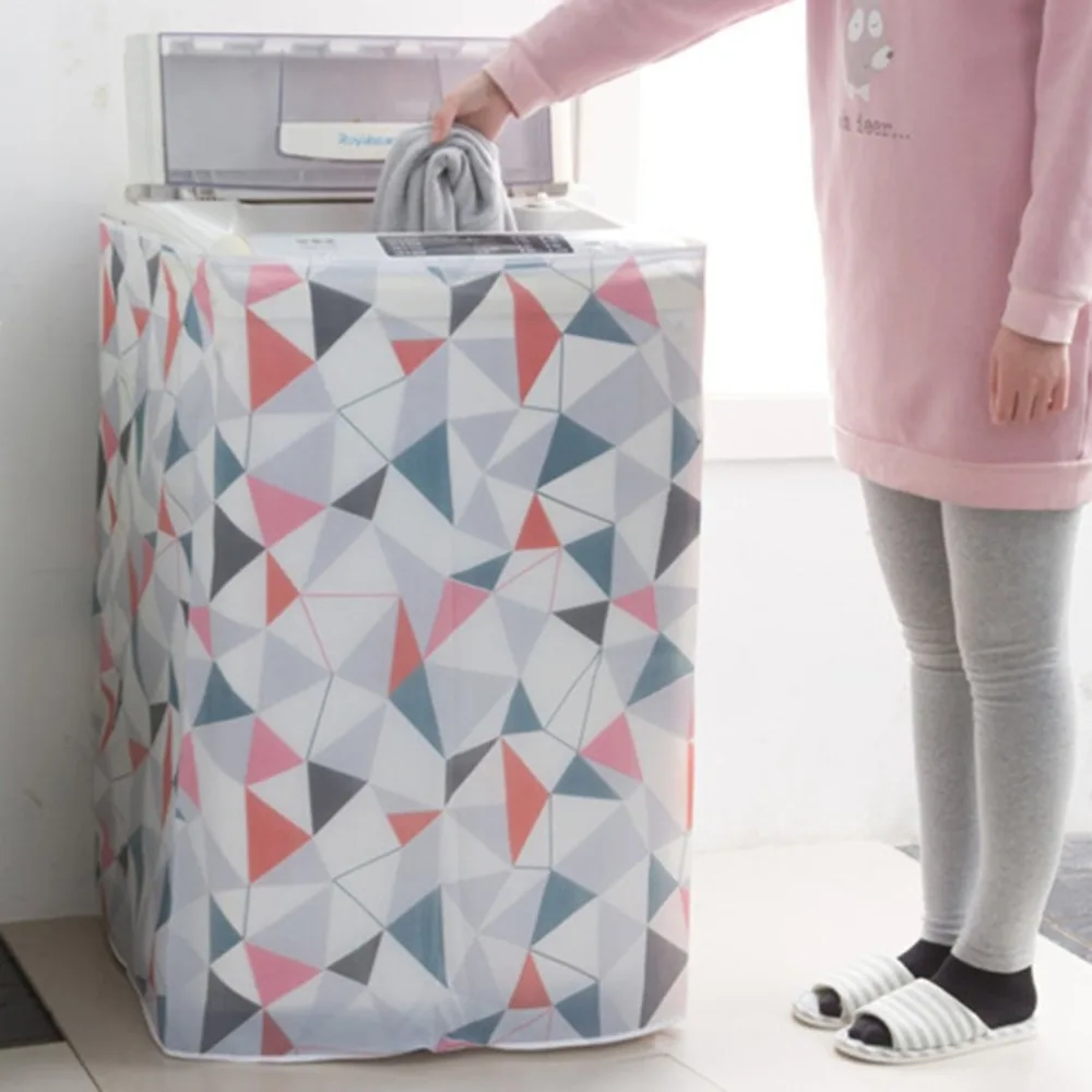 

Washing Machine PVC Dust Proof Cover Waterproof Polyester Case Washing Machine Protective Dust Jacket Washing Machine Cover