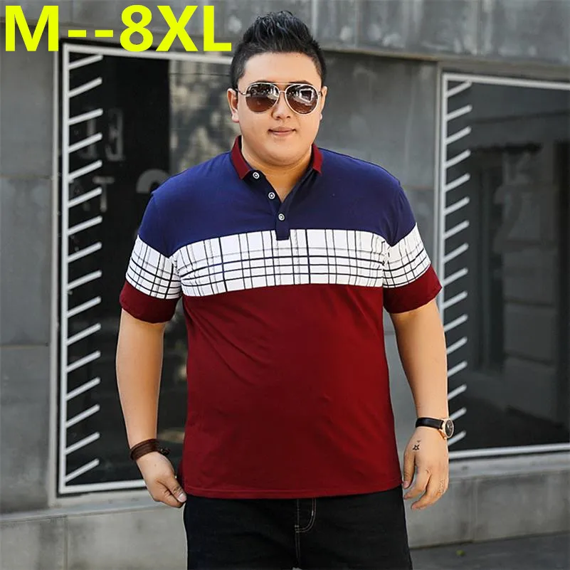 

plus size 10XL 9XL 8XL 6XL 5XL 4XL Men Polo Shirt Fashion Classic Solid Color Short Sleeve Men Polo Male Shirt Top Tees Large