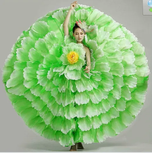 Большой размер женский танец фламенко платье женское современное, для танцевальных выступлений танцевальная одежда испанский танец расширительное платье 540 720 градусов 89