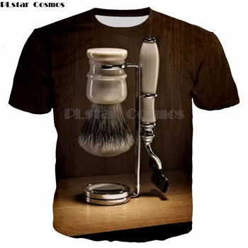 

PLstar Cosmos Barber shop scissors classical style T Shirts Men Women Print Funny T-shirt Plus size S-5XL drop shipping