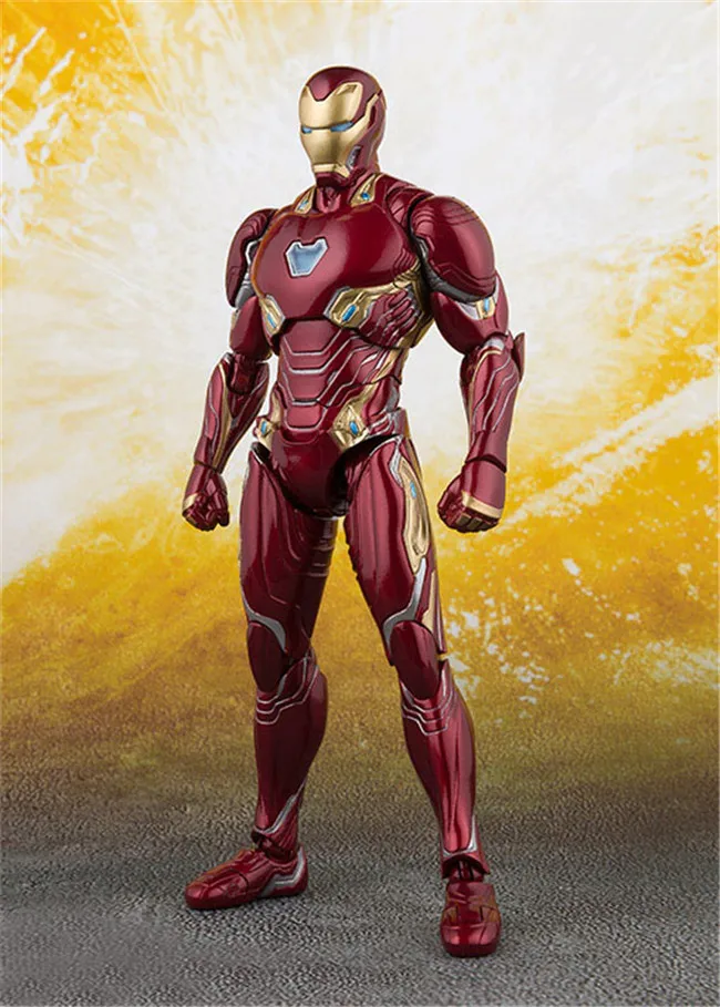

HOT SHF Ironman MK50 Super Hero Marvel Avengers Infinity War BJD Action Figures Model Toys for Children
