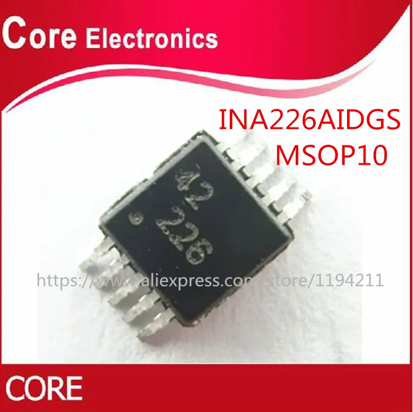 5 шт. INA226AIDGS INA226AIDGSR INA226AIDGST INA226 226 MSOP10|Интегральные схемы| |
