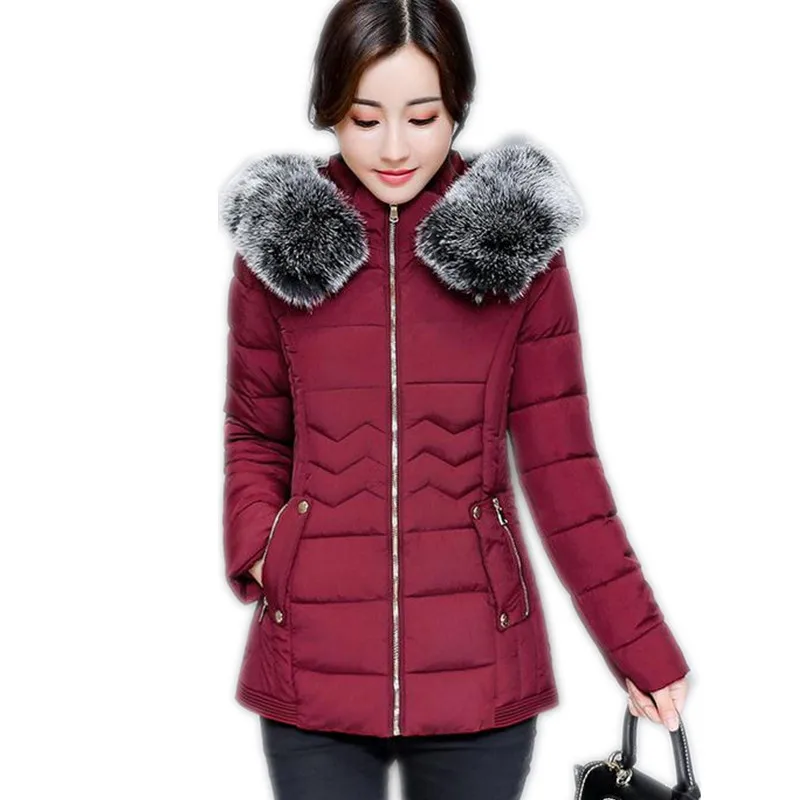 winter jacket women 2016 fashion slim short cotton padded