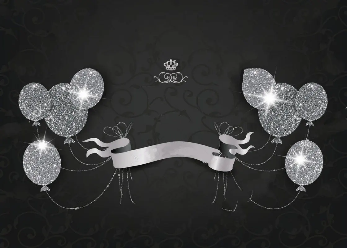 black birthday background