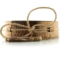 Fashion Wide Waist Belt for Women Corset Metallic Bling Tassel Leather High Waist Belt Cincher Pas dla kobiet Coffee Color Fashion Wide Waist Belt for Women Corset Metallic Bling Tassel Leather High Waist Belt Cincher Pas dla kobiet Coffee Color