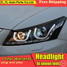 DY_L Автомобиль Стайлинг фара для Honda Crosstour 2008-2013 светодиодный фары DRL H7/D2H HID Xenon Биксеноновые линзы