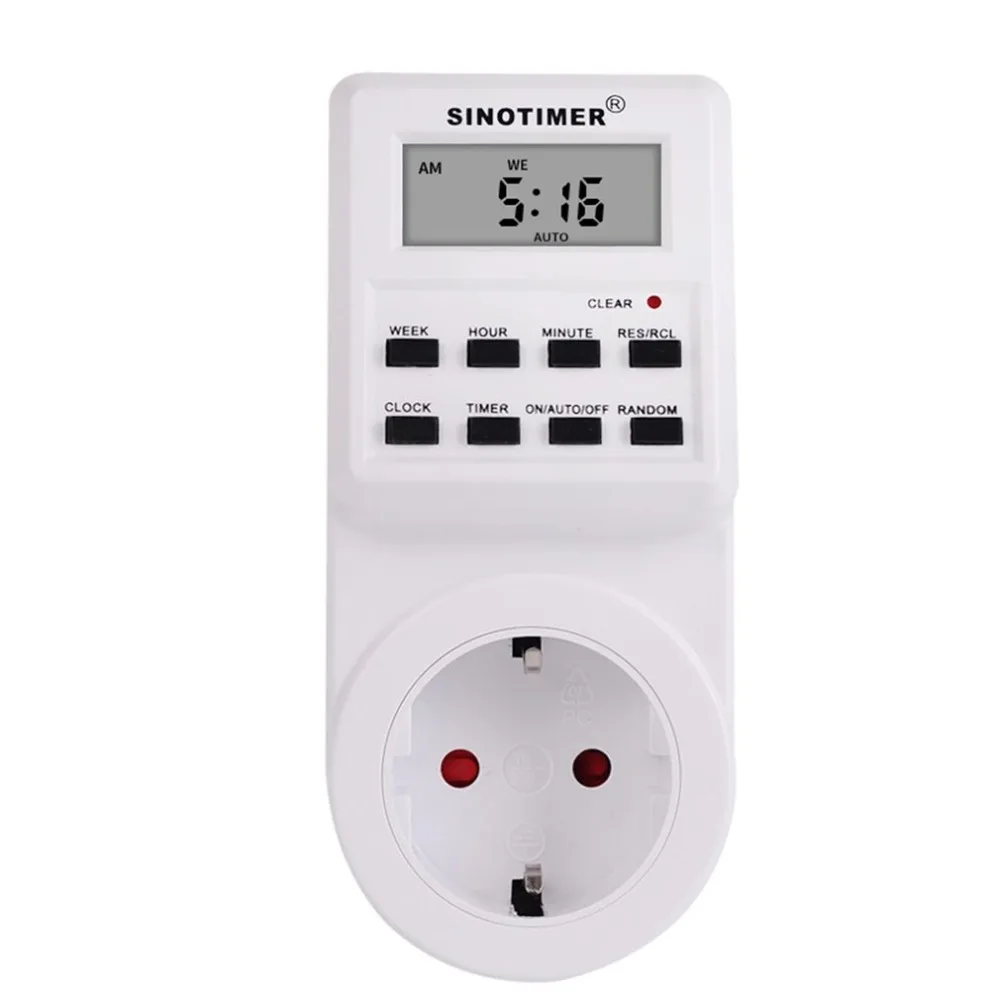 

EU UK US FR BR Plug Digital Weekly Programmable Electrical Wall Plug-in Power Socket Timer Switch Outlet Time Clock 220V 110V AC