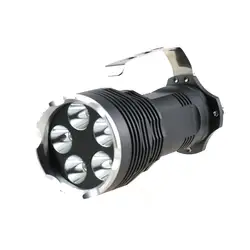 Оптовая продажа Портативный 5T6 6000 люмен светодиодный фонарик 5xcree XML T6 LED Поиск факел Лампы для мотоциклов 18650 Батарея 5 режимов фонари