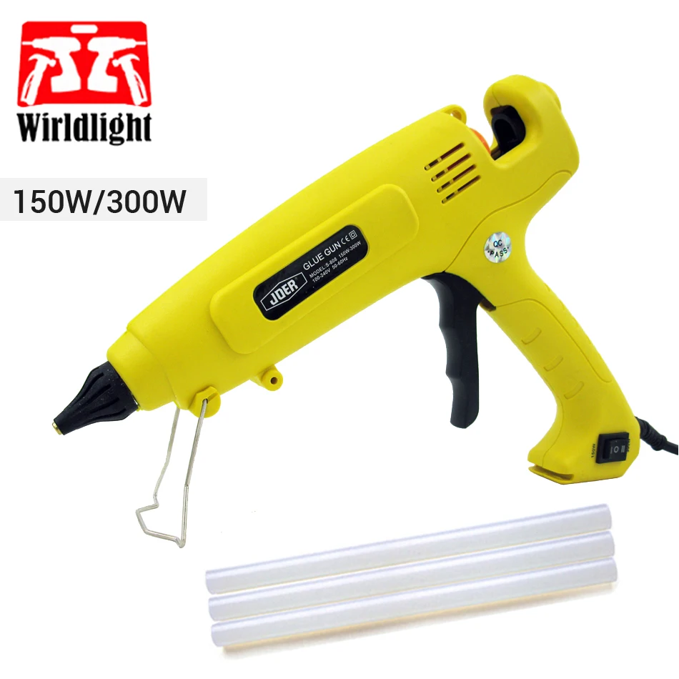 

150W 300W Hot Glue Gun hot melt glue gun Adjustable temperature Professional Copper Nozzle Heater Heating Wax 11mm Glue stick