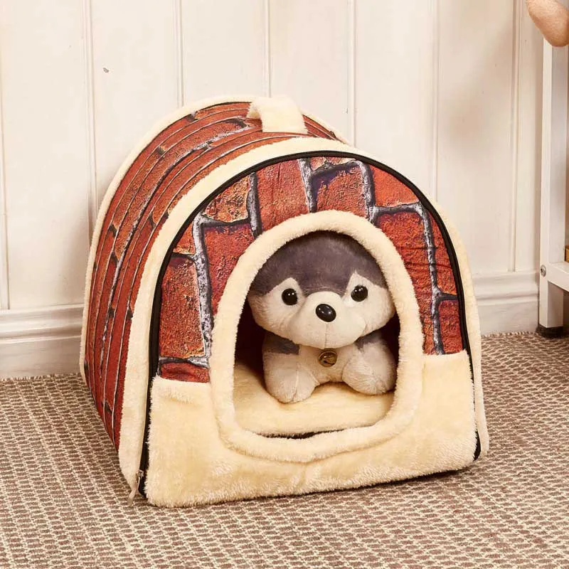 

1PC Multifuctional Dog House Nest with Mat Foldable Pet Dog Cat Bed House for Small Medium Dogs Travel Pet Bed Bag Sofa Supplies