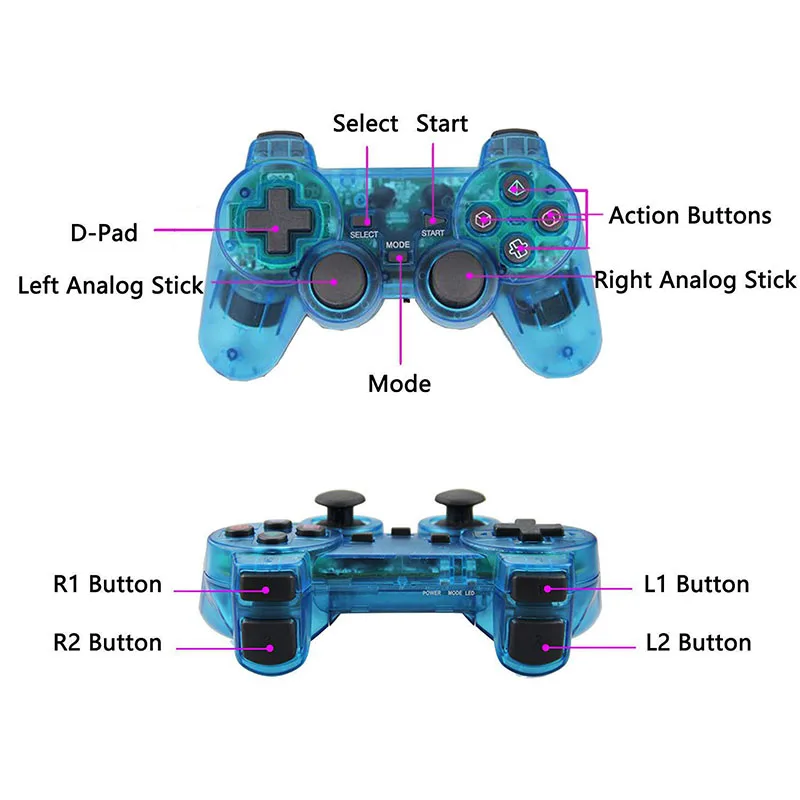 Беспроводной геймпад для sony PS2 контроллер Playstation 2 Консоль джойстик полное