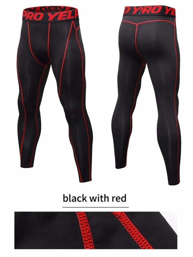 Yuerlian New GYM Compression Bodybuilding Pantalones Hombre Fitness Tights Trousers Sweat Pants For Men Sport Running Leggings